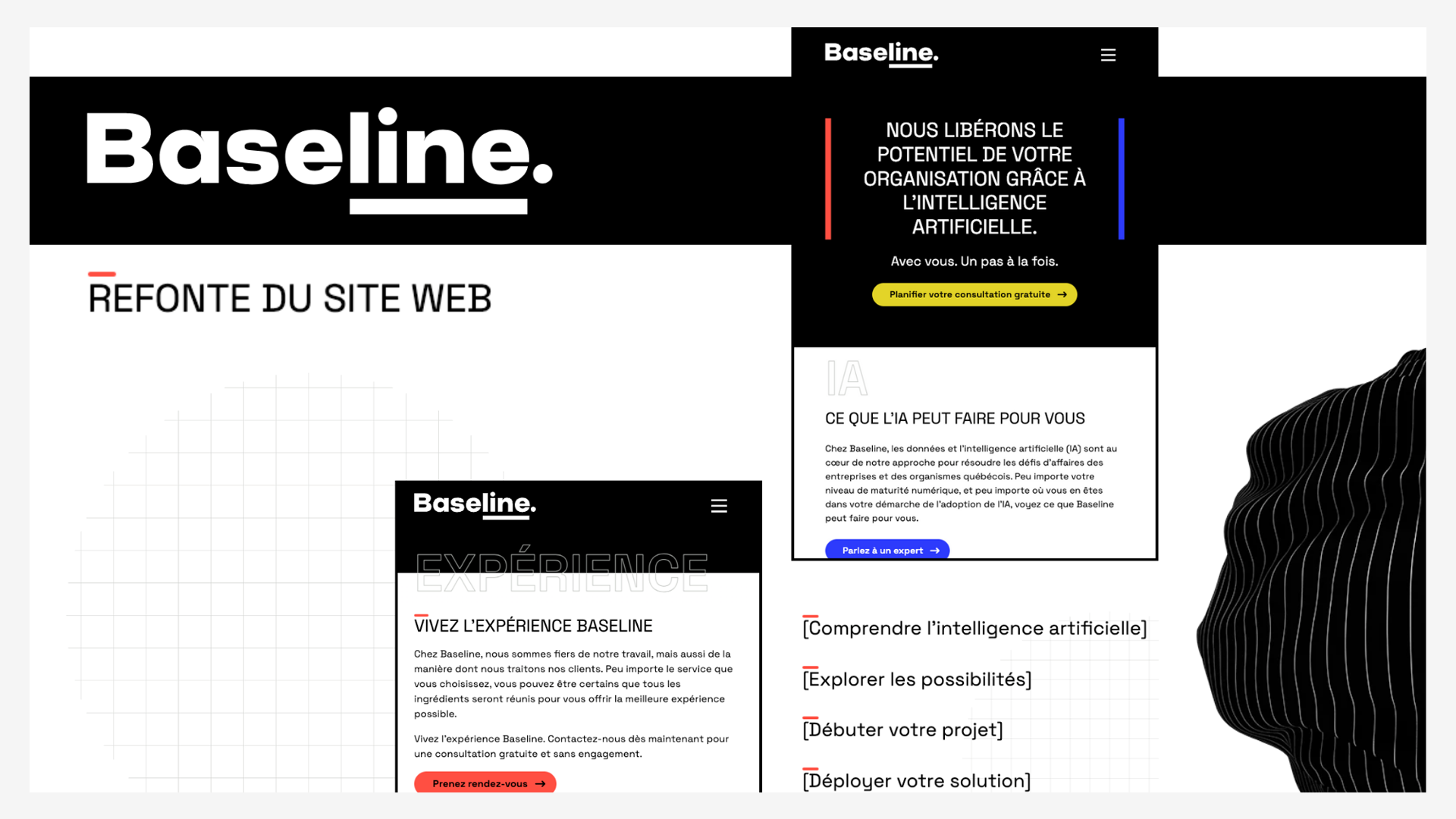 Refonte du site web de Baseline